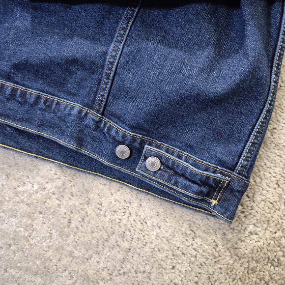 Levis Standard Trucker Jacket Mens XL Blue Denim Pockets Classic Western 90s USA - Picture 10 of 10